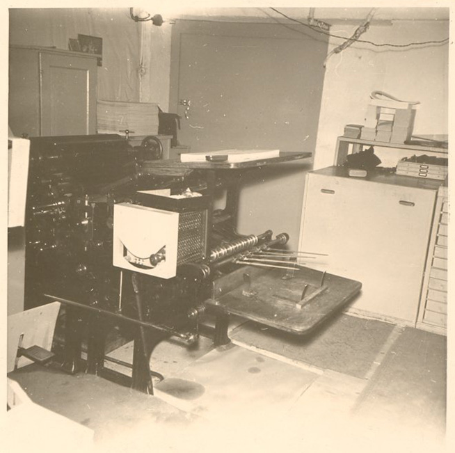 Druckmaschinen – früher wurde in-house gedruckt